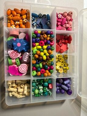 Assorted Colorful Wooden Beads